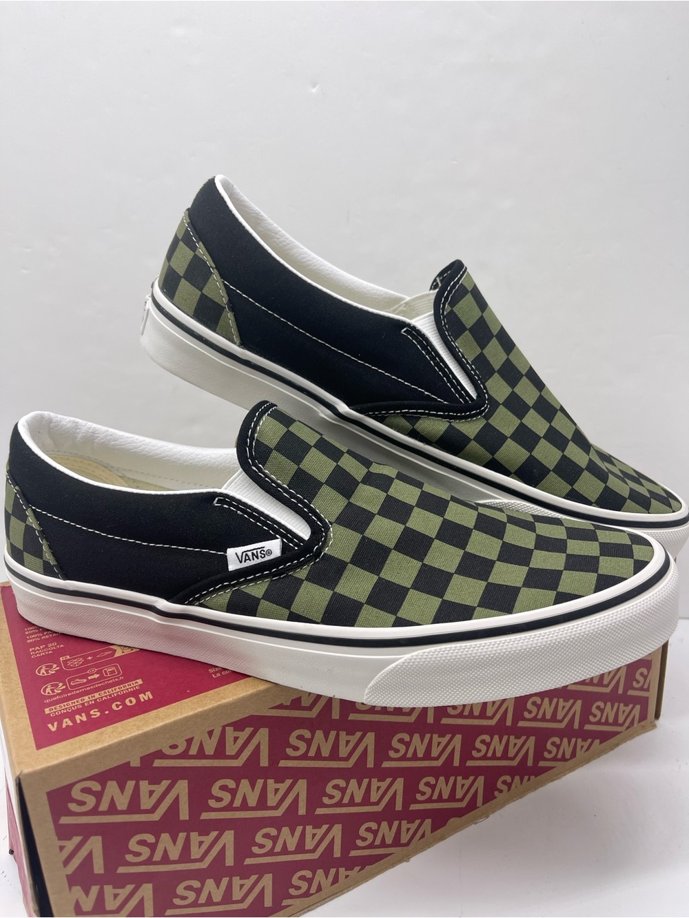 Vans Men’s Sz 10 Classic Slip-On Pop Check Loden Green
VN000D6BZBF Sneakers - Picture 9 of 16